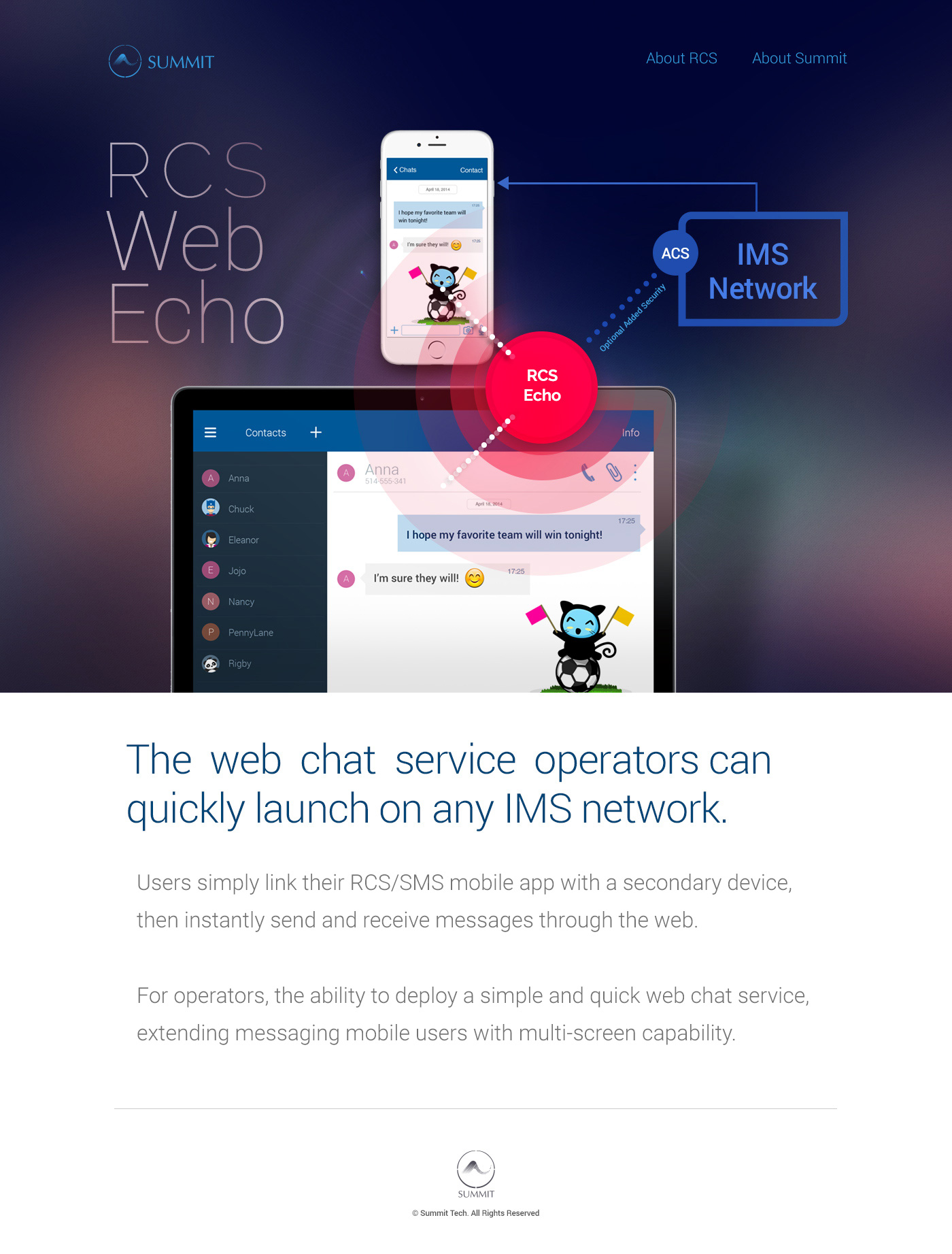  RCS Web Echo - Rich Communication Services - Summit Tech